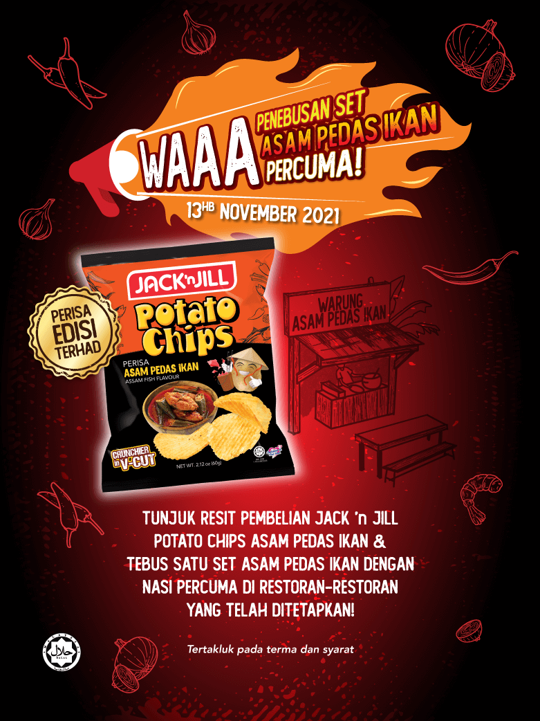 Asam Pedas Ikan Percuma dari JACK ‘n JILL Potato Chips banner